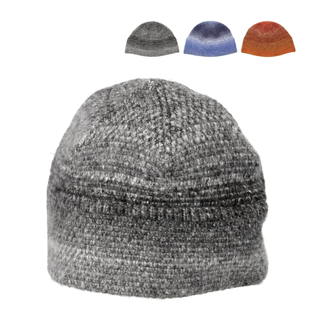 樂天商城 - 【洗える 抗菌 消臭】ベーシックエンチ Ombre yarm Crochet Hat オンブレ ヤーン クロシェ ハット ニットハット ウール混 洗濯可 チクチクしない 帽子 アウトドア 手洗い 深め 段染め糸 手編み クロッシェ サイズ調整 メンズ レディース フリーサイズ bcd-y52070