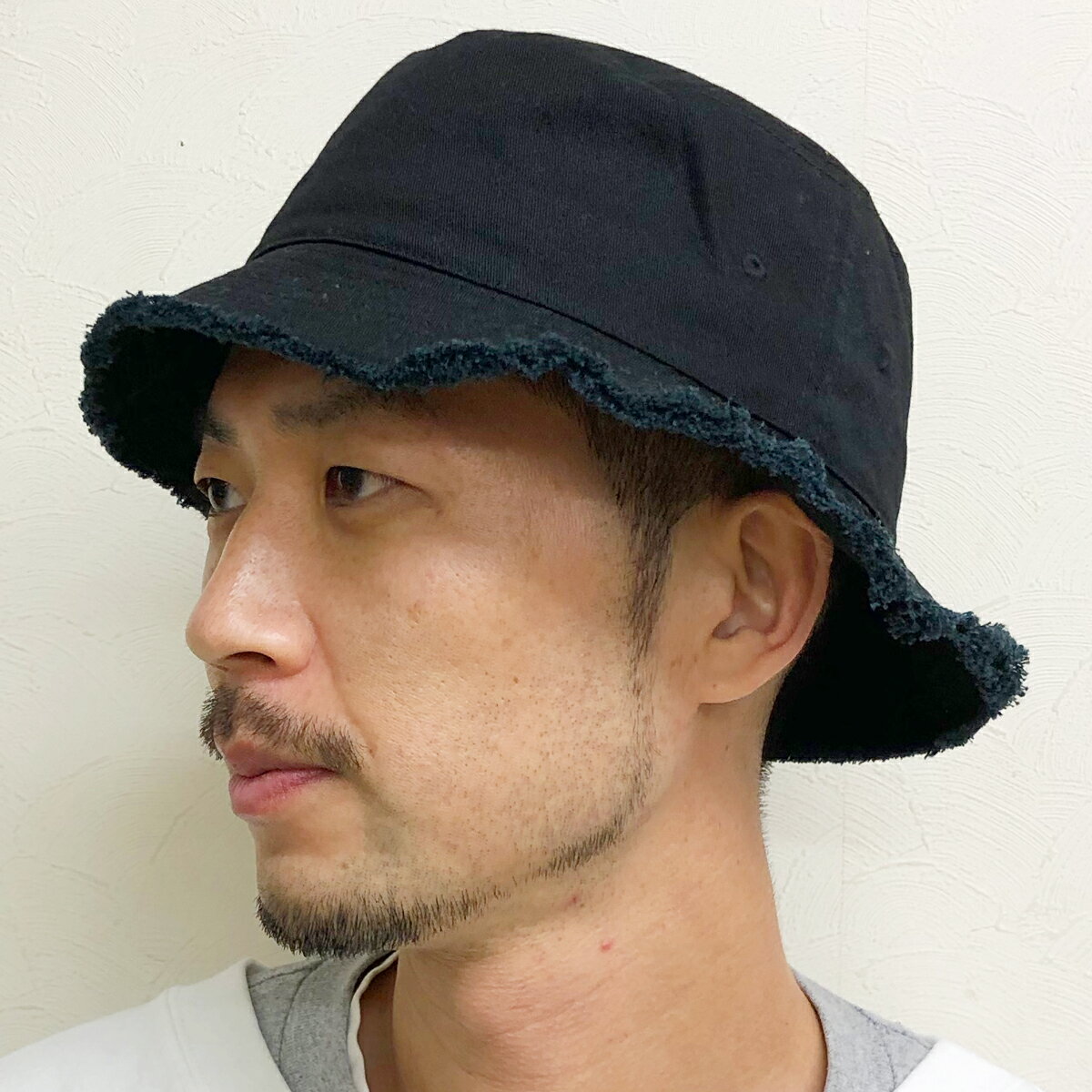 【フリンジ ダメージ】ベーシックエンチ Fringe Bucket Hat バケットハット バケッ...