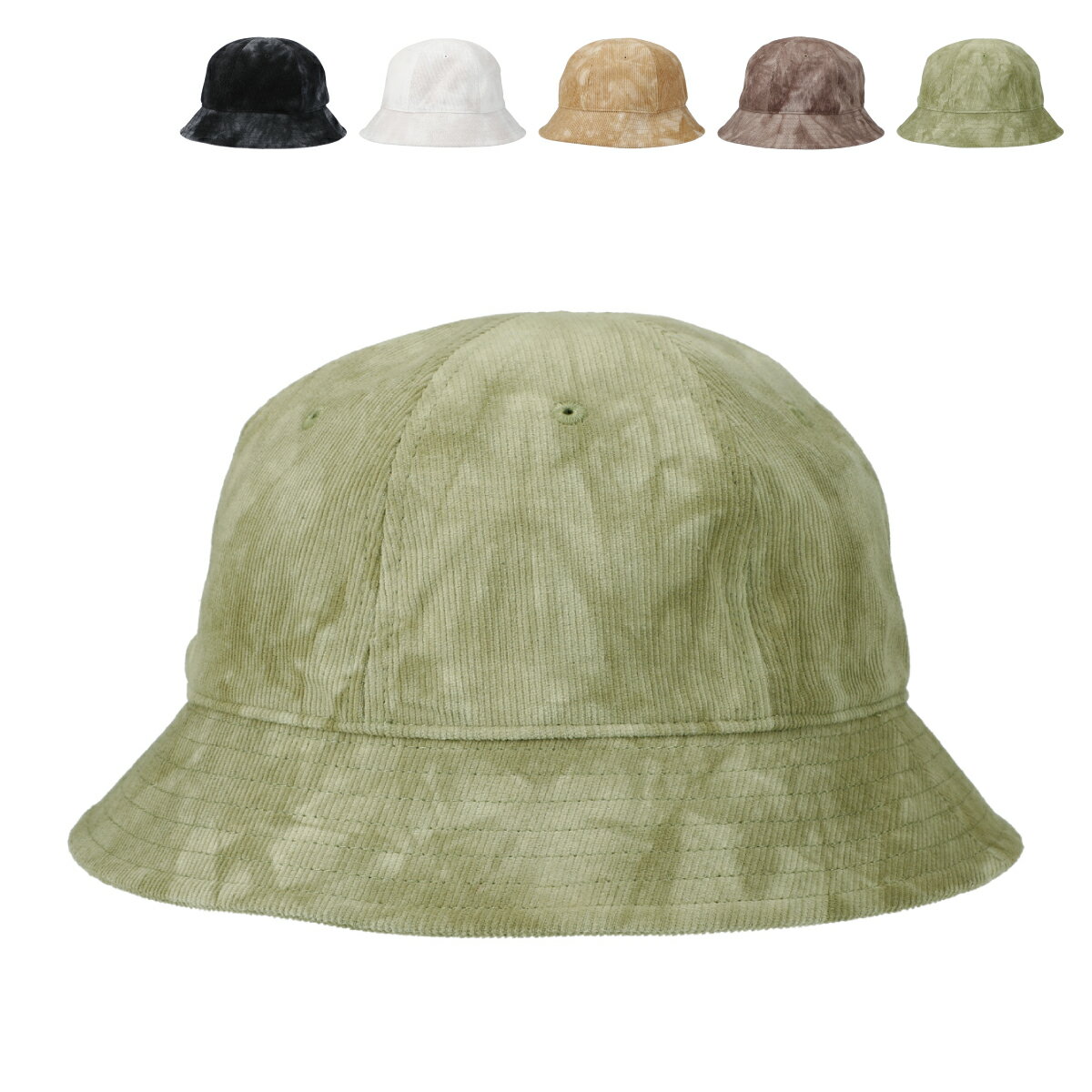 【抗菌 消臭】ベーシックエンチ Tie-Dye Cord Crew Hat タイダイ コーデュロイ クルー ハット バケットハット テニス…