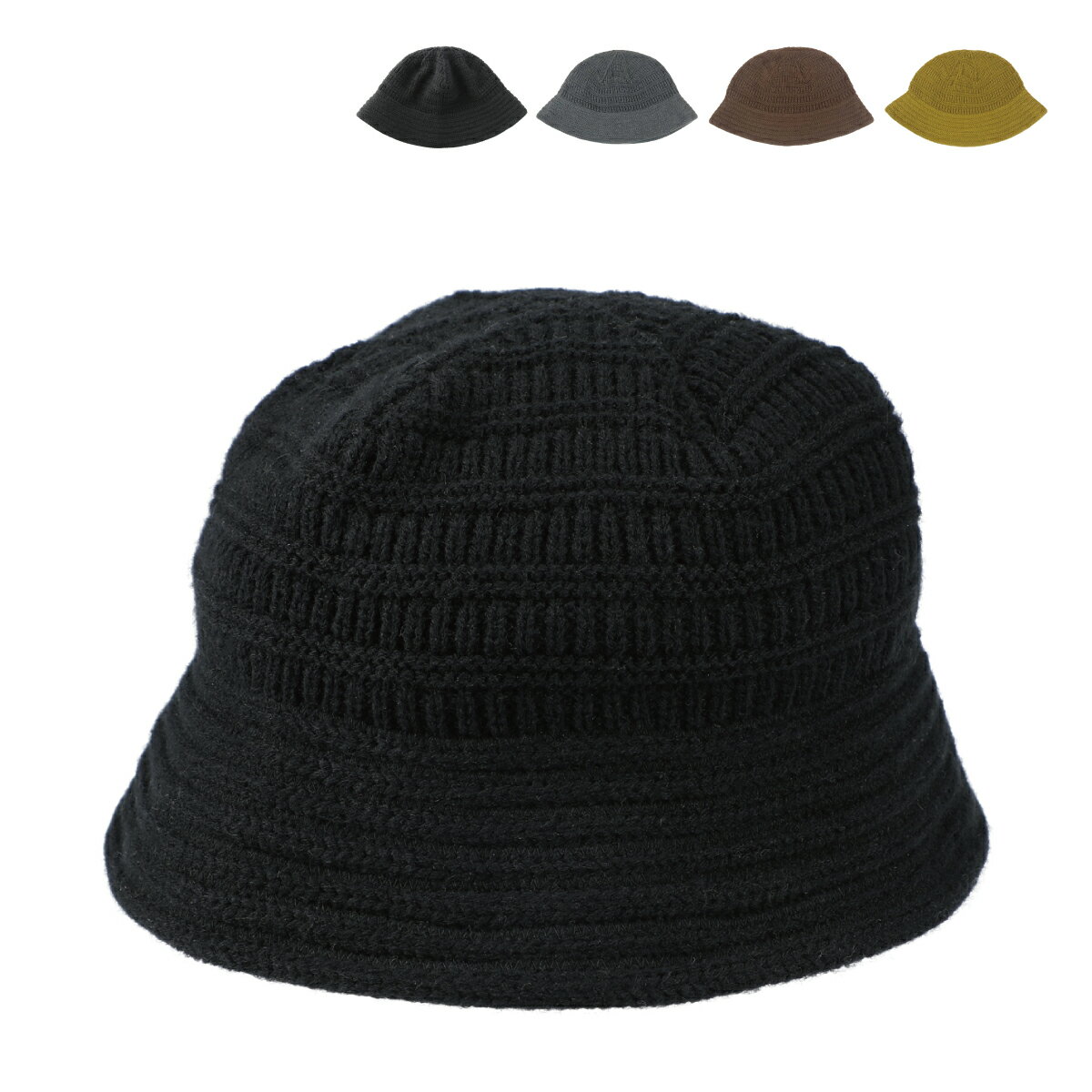 ベーシックエンチ Acrylic Crusher Hat アクリル クラッシャー ハット バケットハット ニットハット ニット帽 帽子 防寒 ギフト プレゼント クロシェ クロッシェ アウトドア ゴルフ 秋冬 フリーサイズ レディース メンズ 男女兼用 全4色 bcz-m21793