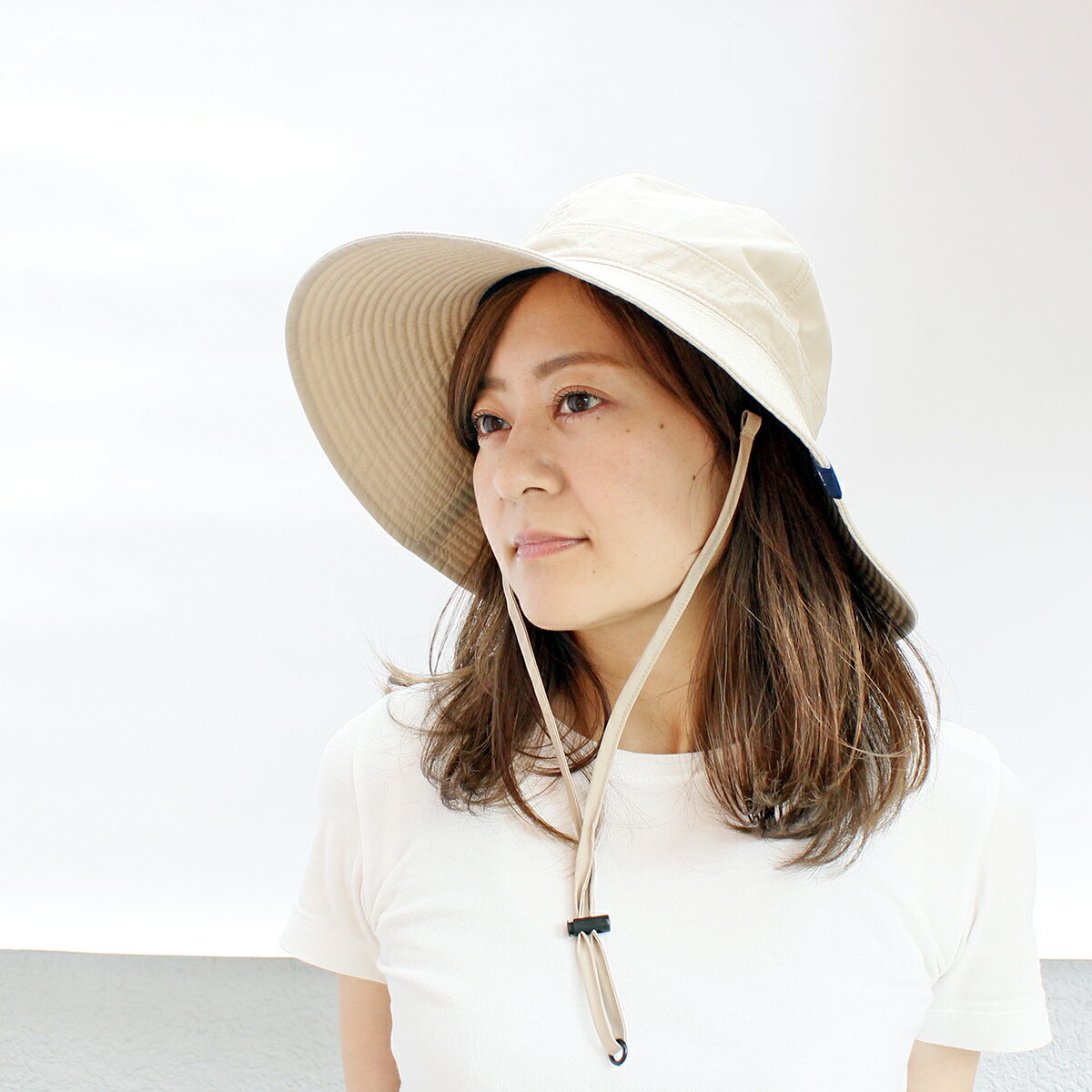 【日除け はっ水】ベーシックエンチ Teflon Rain Hat テフロン レインハット 帽子 サファリハット 撥水 フェス 日除け 雨除け ガルボ キャンプ アウトドア サーフハット WEB限定 オールシーズン 全4色 レディース フリーサイズ hb-1626rk