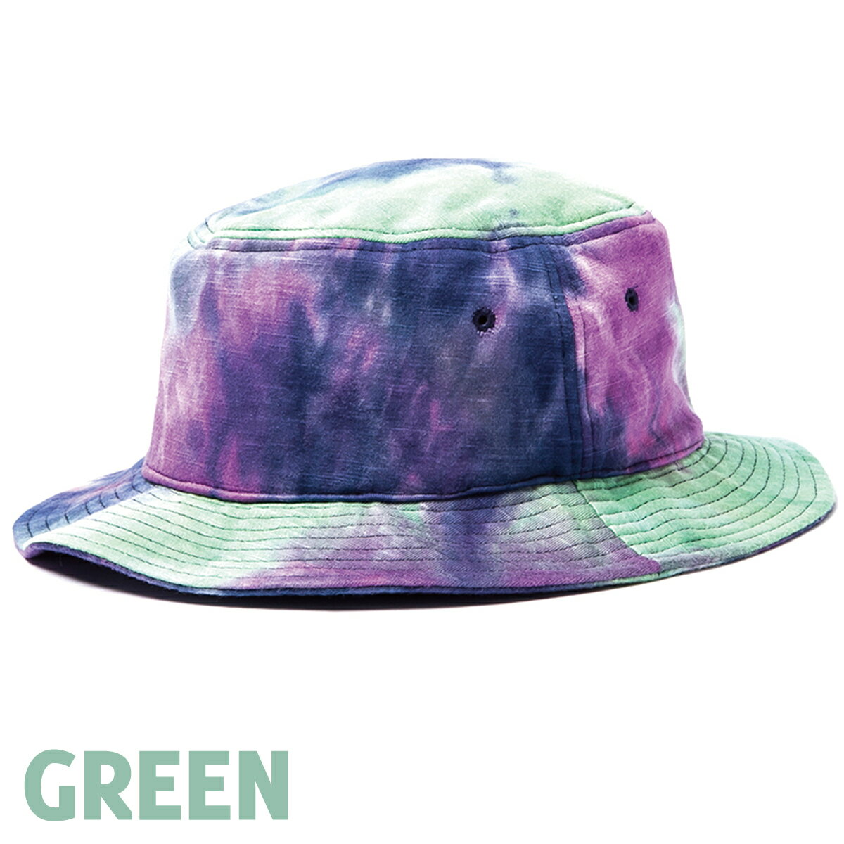 【タイダイ染め】ベーシックエンチ Tie Dye Boonie Hat 帽子 タイダイ ブーニー ハット BASIQUENTI あす楽 バケハ バケツ フェス キャンプ アウトドア サイズ調整 リバーアップ かわいい レディース メンズ フリーサイズ 春夏 WEB限定 全2色 bcz-n40473rk