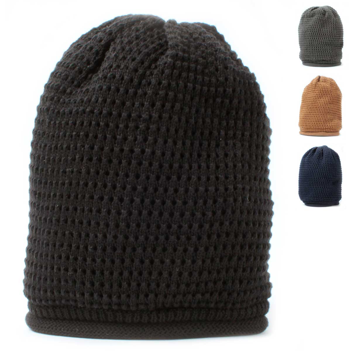 Basiquenti ニット帽 Kanoko Roll Watch レディース メンズ フリーサイズ