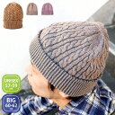 ニット帽（メンズ） 【大きいサイズ】ベーシックエンチ Bleach Big Knit Cap ブリーチ ビッグ ニットキャップ 帽子 フェイド ニット帽 ケーブル編み リバーアップ BASIQUENTI おしゃれ ファッション WEB限定 全3色 メンズ レディース フリーサイズ ol-1384rk