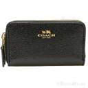 コーチ COACH コインケース/カードケース 『スモール ダブルジップ クロスグレイン』 ブラック レザー f57855imblk コーチアウトレット
