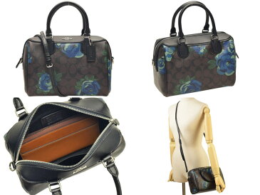 コーチ COACH 2WAYショルダーバッグ ミニボストン シグネチャー 花柄 アウトレット f39962svn2r | バッグ バック かばん 鞄 2way ショルダー 通勤 レディース 肩掛け 斜め掛け 斜めがけ かわいい 可愛い おしゃれ オシャレ ブランド 本革 レザー 母の日 春