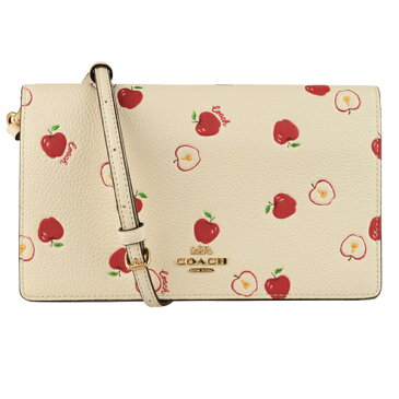 【9日20時〜10日24時までP10倍】【大特価セール】コーチ COACH ショルダーウォレット 長財布 アップル柄 アウトレット 76544gdha-zz