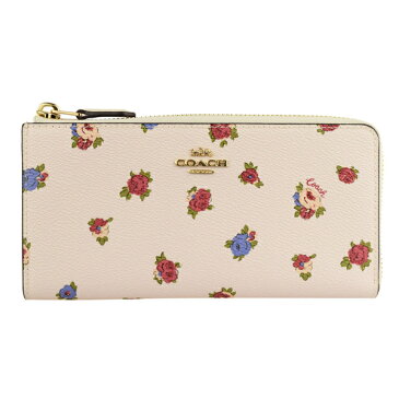 【9日20時〜10日24時までP10倍】コーチ COACH ショップ袋付き L字ファスナー長財布 花柄 アウトレット 76559gdcah-zz | L字 長財布 サイフ さいふ 財布 小銭入れ カード入れ 多い レディース かわいい 可愛い おしゃれ オシャレ 使いやすい ブランド PVC フラワー
