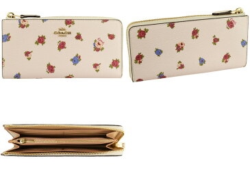 【9日20時〜10日24時までP10倍】コーチ COACH ショップ袋付き L字ファスナー長財布 花柄 アウトレット 76559gdcah-zz | L字 長財布 サイフ さいふ 財布 小銭入れ カード入れ 多い レディース かわいい 可愛い おしゃれ オシャレ 使いやすい ブランド PVC フラワー