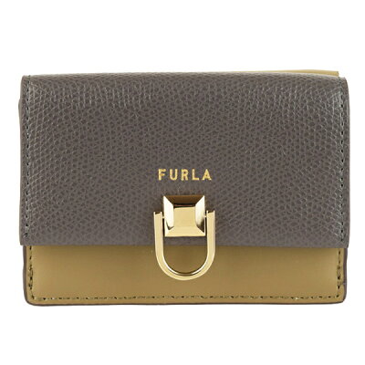 ポイント最大20倍 フルラ 財布 FURLA 三つ折り財布 wp00064a02950307s アスファルト ファンゴ グレー系 ブラウン系 レザー 金具ゴールド 送料無料 可愛い オシャレ おしゃれ 30日間返品保証 代引手数料無料