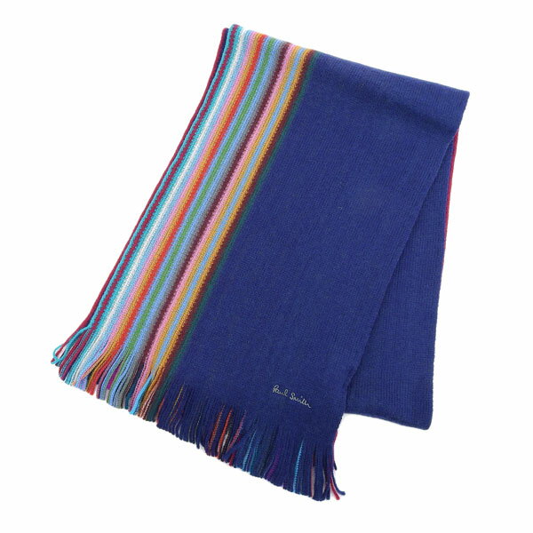 ポールスミス 売れ筋アイテム Paul Smith SCARF MULTI EDGE MEN'S SCARF スカーフ マフラー ウール ストライプ ネイビー メンズ M1A-868F-GS10 m1a868f-gs10-47 30日間返品保証 代引手数料無料 楽天スーパーセール