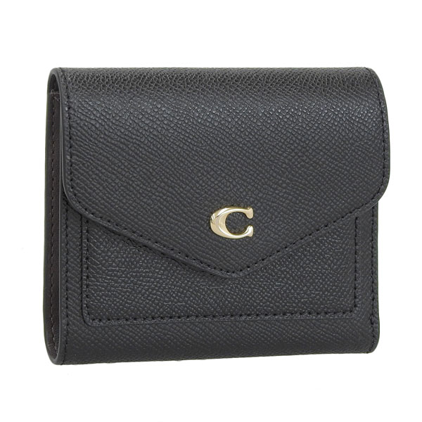 コーチ 二つ折り財布 レディース コーチ 財布 COACH WYN SMALL WALLET 二つ折り財布 レザー ブラック レディース c2328liblk 30日間返品保証 代引手数料無料 一粒万倍日 楽天スーパーセール