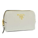 プラダ PRADA ポーチ 小物入れ レザー ホワイト系 レディース 1nd004vida-bian 30日間返品保証 代引手数料無料