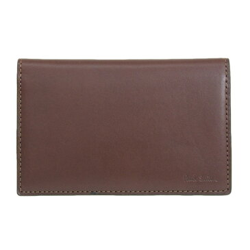 【15%OFFクーポン 8/16 0時〜8/31 24時】 ポールスミス PAUL SMITH カードケース 名刺入れ 小物 レザー チョコ メンズ psmc0167 アウトレット