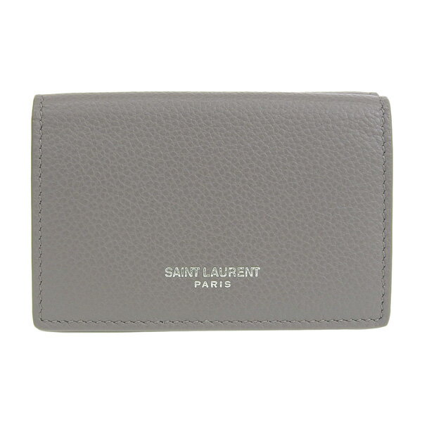 サンローラン SAINT LAURENT 三つ折り財布 財布 レザー グレー系 レディース 459784b680n1202-zz アウトレット