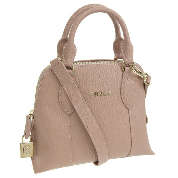 フルラ FURLA VITTORIA DOME ショルダーバッグ ハンドバッグ 2WAY バッグ レザー ベージュピンク系 レディース vittoriadomes-moon アウトレット 30日間返品保証 代引手数料無料