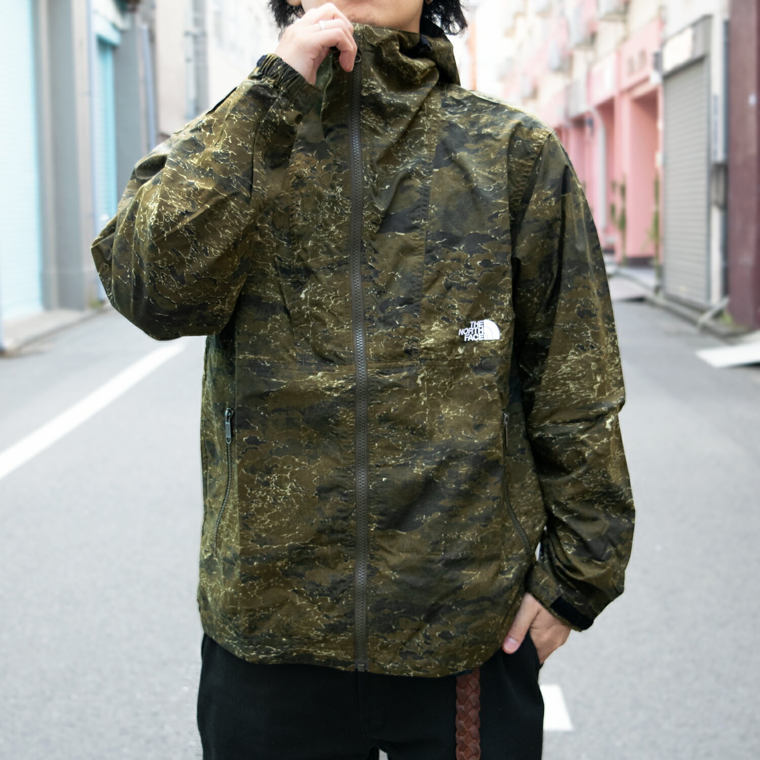 ノースフェイス 衣類 メンズ コンパクトジャケット タイムブッシュウッドカモ Novelty Compact Jacket NP71535-CGM THE NORTH FACE アウトレット 30日間返品保証 代引手数料無料 バレンタイン 早割