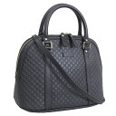 グッチ バッグ レディース 2WAY ハンドバッグ アウトレット レザー ブラック MICROGUCCISSIMA 449663BMJ1G1000 GUCCI