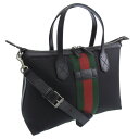 グッチ バッグ レディース 2WAY トートバッグ アウトレット品 ブラック O TOTE GUC BAND 630923KWT7N1060 GUCCI 楽天ス...