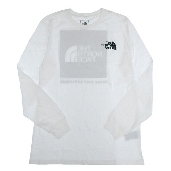 楽天リヴェラール楽天市場店ノースフェイス 衣類 メンズ レディース Tシャツ XL ホワイト M L/S BOX NSE TEE NF0A4762LA9-WHBKXL THE NORTH FACE バレンタイン 早割