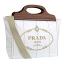 プラダ バッグ レディース ハンドバッグ 2WAYバッグ ショルダーバッグ アウトレット ホワイト 1BG350 CANAPA LEGNO BIANCO PRADA