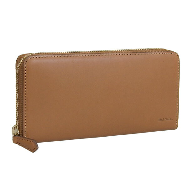 ポールスミス 財布 メンズ 長財布 アウトレット品 レザー キャメル PSMLW0273 PAUL SMITH 一粒万倍日 楽天スーパーセール