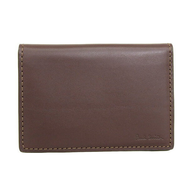 ポールスミス 小物 メンズ レディース カードケース アウトレット品 レザー チョコ PSMP0094 PAUL SMITH バレンタイン 早割 楽天スーパーセール