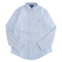 ラルフローレン 衣類 メンズ レディース シャツ L 14-16 コットン ブルーストライプ CORE REPLEN 323677177001L RALPH LAUREN バレンタイン 早割