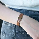 ルイヴィトン アクセサリー レディース ブレスレット 17 レザー ブラウン タン ブレスレット・LV アイコニック M8084F LOUIS VUITTON ...