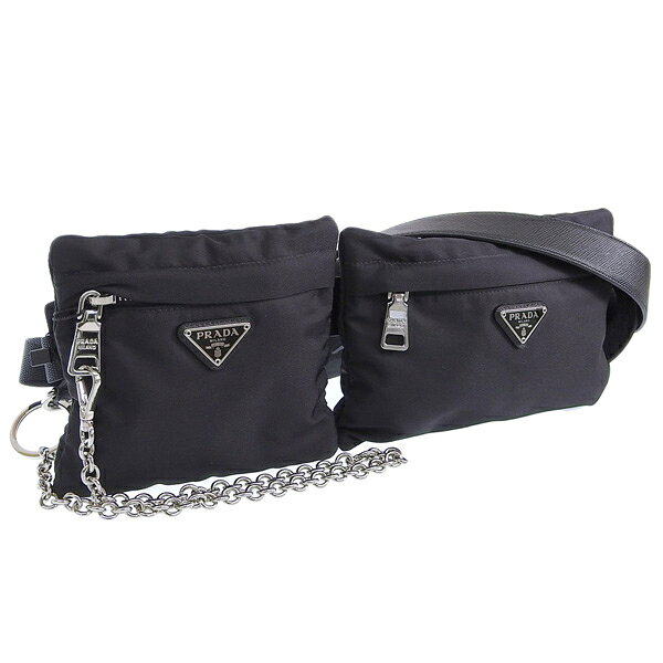 プラダ バッグ レディース ベルトバッグ アウトレット品 ブラック NERO TESSUTO POCKET 110 2CM212 PRADA 楽天スーパーセール