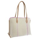 フルラ バッグ レディース トートバッグ アウトレット キャンバス ベージュ×パープルマルチ VITTORIA L TOTE WB00418BX07072097S FURLA A4対応