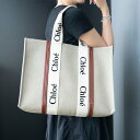 クロエ バッグ レディース トートバッグ ホワイト×ブラウン LARGE TOTE BAG CHC22AS382I2690U CHLOE A4対応 楽天スーパー...