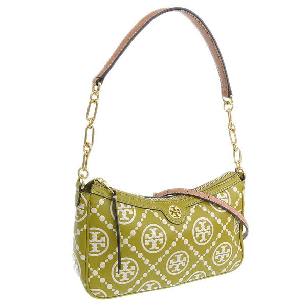 トリーバーチ バッグ レディース ハンドバッグ アウトレット品 レザー グリーンマルチ T MONOGRAM CONTRAST EMBOSSED STUDIO 88396-349 TORY BURCH 楽天スーパーセール