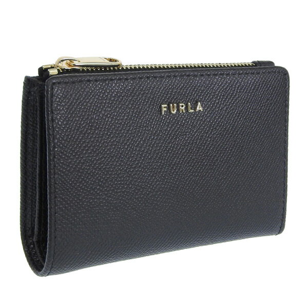 フルラ 財布 レディース 二つ折り財布 アウトレット品 レザー ブラック BI-FOLD S W/ZIP PCK5CL0BX0306O6000 FURLA 楽天スーパーセール