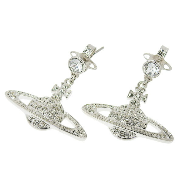 ヴィヴィアンウエストウッド アクセサリー レディース ピアス シルバー MINI BAS RELIEF DROP EARRINGS 6202002502P116CN VIVIENNE WESTWOOD