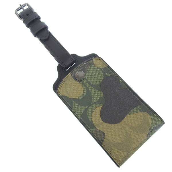 コーチ 小物 レディース ラゲージネーム アウトレット グリーンマルチ LUGGAGE TAG CAMO CM033QBGRU COACH ポイント10倍 楽天スーパーセール