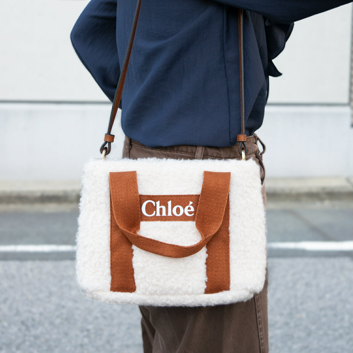 クロエ バッグ ★厳選★ クロエ バッグ レディース トートバッグ 2WAYショルダーバッグ ホワイト C10323-148 CHLOE ポイント10倍