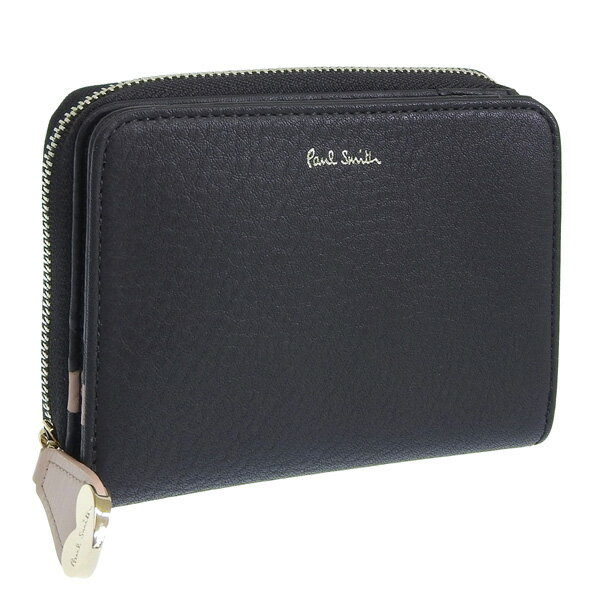 ポールスミス 財布 レディース 二つ折り財布 アウトレット品 レザー ブラック PSMSW0302 PAUL SMITH 楽天スーパーセール