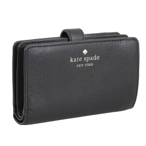 ケイトスペード 財布 レディース 二つ折り財布 アウトレット レザー ブラック ELSIE MED COMP BIFLD KE596-001 KATE SPADE