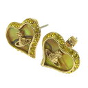 ヴィヴィアンウエストウッド アクセサリー レディース ピアス ゴールド×イエロー PETRA EARRINGS 62010074-02R535-IM VIVIENNE WESTWOOD