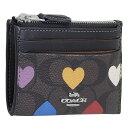 コーチ（COACH) コーチ 小物 レディース カードケース アウトレット ブラウンマルチ MLTI HRT SIG MN SKNN CP466SVN2R COACH