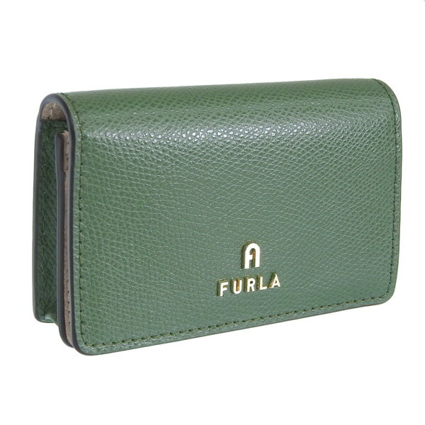 楽天スーパーセール フルラ 小物 レディース カードケース レザー グリーン FURLA CAMELIA BUSINESS CARD CASE WP00408ARE0002822S FURLA