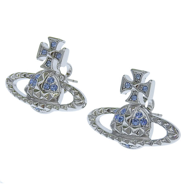 ヴィヴィアンウエストウッド ヴィヴィアンウエストウッド アクセサリー レディース ピアス シルバー×ブルー MAYFAIR BAS RELIEF EARRINGS 6201002902W388MY VIVIENNE WESTWOOD 楽天スーパーセール