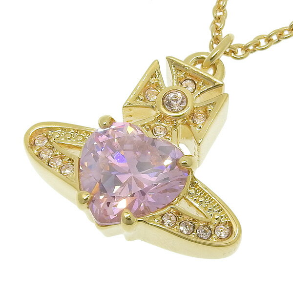 ヴィヴィアンウエストウッド アクセサリー レディース ネックレス ゴールド×ピンク ARIELLA PENDANT 6302038Y02R530CN VIVIENNE WESTWOOD