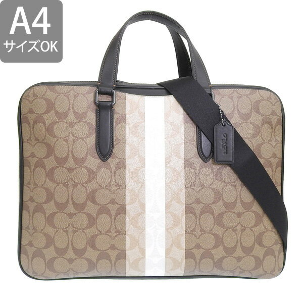 コーチ バッグ メンズ 2WAY ビジネスバッグ アウトレット品 カーキ GRHM SLM BRF S...