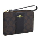 コーチ 小物 レディース ポーチ アウトレット品 ブラウン SIG PVC LTH CRN ZIP CS602IMAA8 COACH ポイント10倍