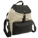 フルラ バッグ レディース リュックサック アウトレット品 レザー×キャンバス ブラック×ベージュ CLASSIC BACKPACK S WB01261BX28...