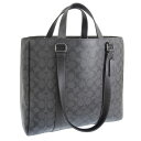 コーチ バッグ メンズ 2WAY トートバッグ アウトレット品 チャコール×ブラック CR385QBMI5-ZZ COACH A4対応