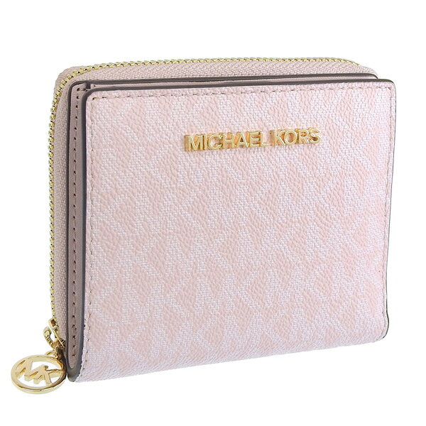 マイケルコース 財布 レディース 二つ折り財布 アウトレット品 レザー ピンクマルチ D35H3GTVF6B-LTPBLU MICHAEL KORS