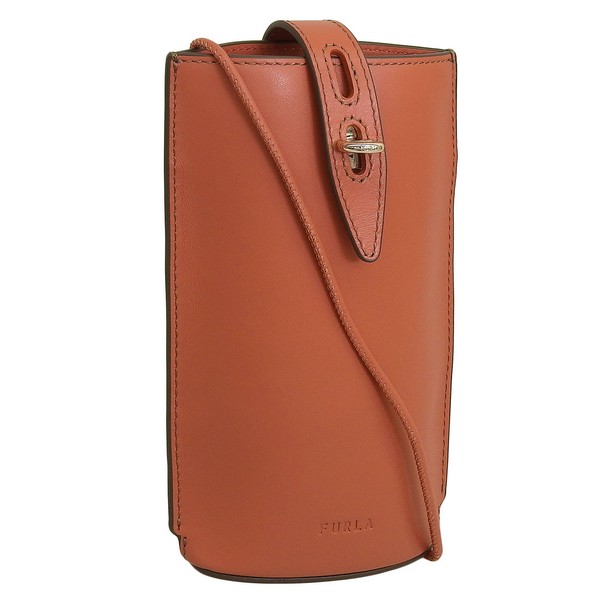 乐天商城 - フルラ バッグ レディース ショルダーバッグ レザー オレンジ MINI VERTICAL CROSSBODY WE00483AX0733CL000 FURLA